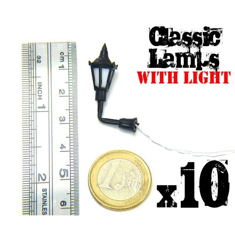 9270 - Plastic Classic Wall Lamps with LED Lights