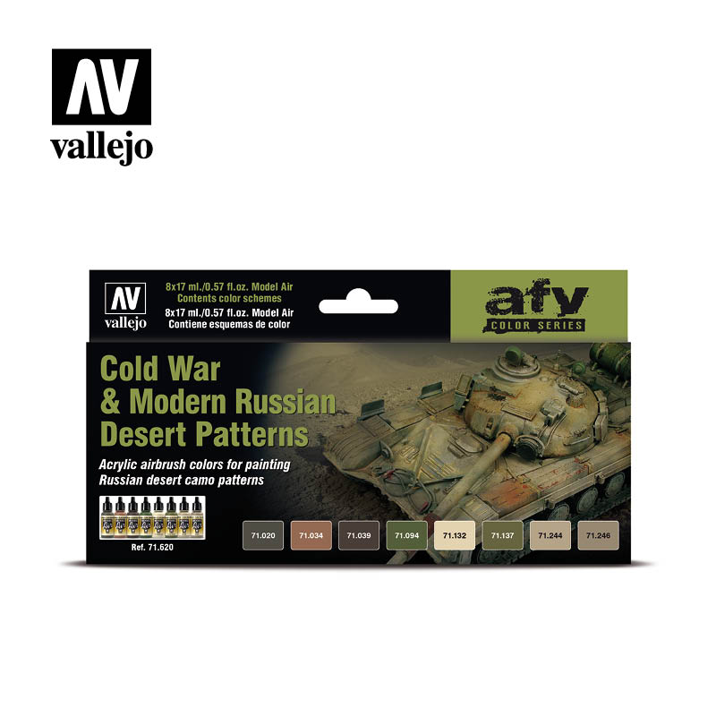 71.620 Cold War & Modern Russian Desert Patterns (8) - Vallejo Model Air Set