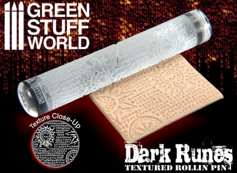 1279 - Dark Runes Rolling Pin