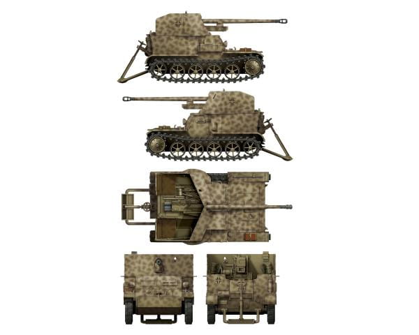 DW35017 - Das Werk - Pz. SFL. la 5cm Pak 38 Aug gp. Mun Schlepper