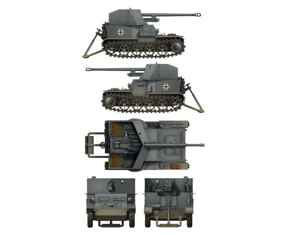 DW35017 - Das Werk - Pz. SFL. la 5cm Pak 38 Aug gp. Mun Schlepper