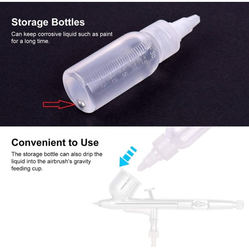 Mixing Bottle Set - Siphon Airbrush & Mixing 35ml