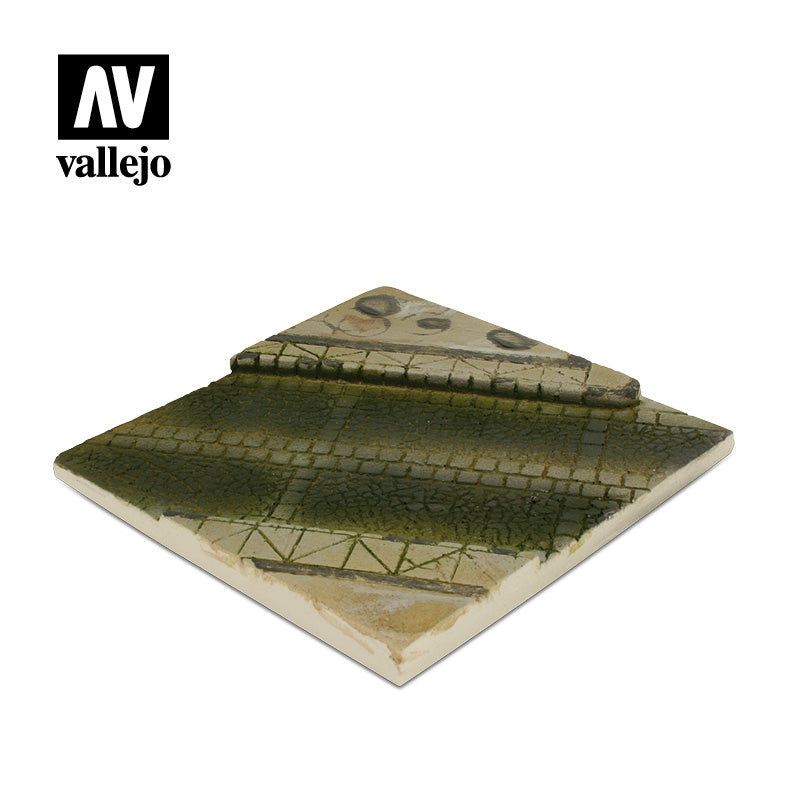 SC001 Paved Street Section 14 x 14 - Diorama Scenics