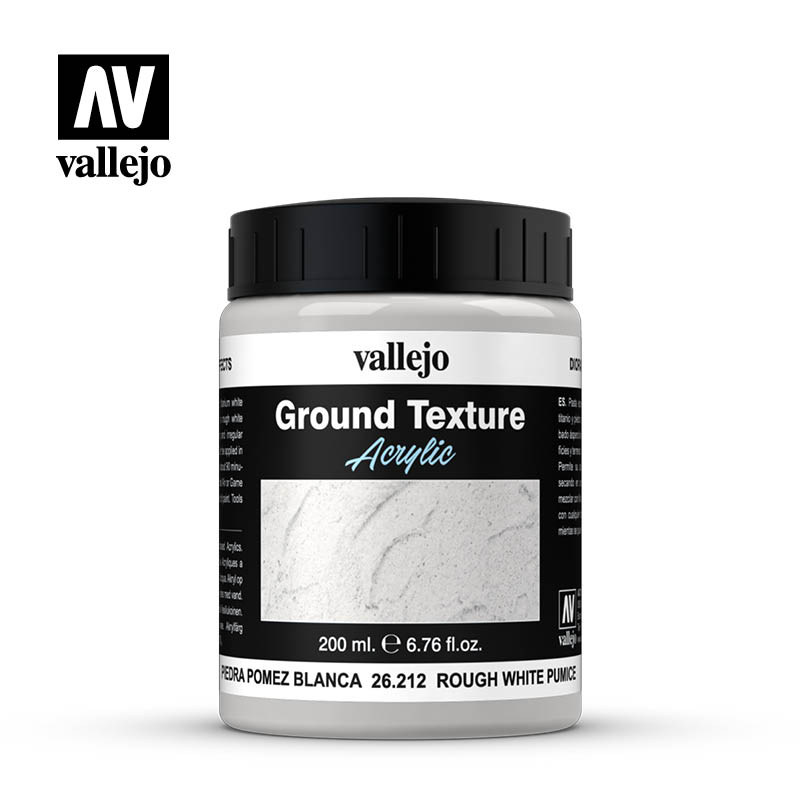 26.212 Ground Textures 212-200 ml - Rough White Pumice - Vallejo Diorama Effects - Supernova Studio