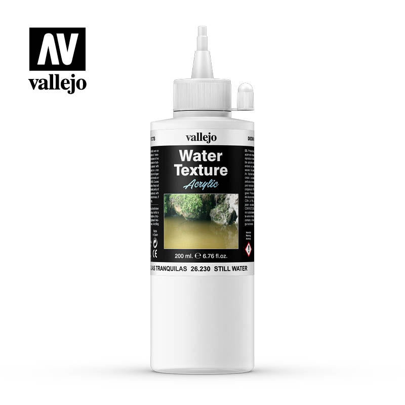 26.230 Water Textures 230 - 200 ml -  Still Water - Vallejo Diorama Effects - Supernova Studio