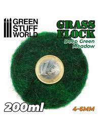 11161 - Grass Flock - DEEP GREEN MEADOW 4-6mm (200ml)