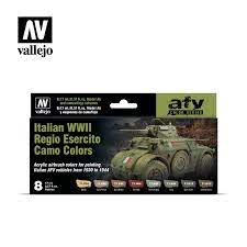 71.645 - Italian WWII Regio Esercito Camo Colours (8) - Model air Set