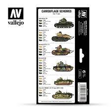 71.644 - French Camo Colours Pre-War and WWII (8) - Model air Set