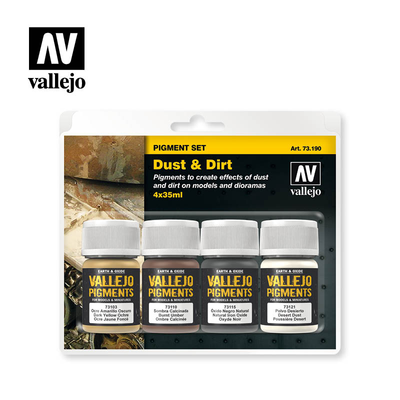 73.190 Dust & Dirt - Vallejo Pigment Set