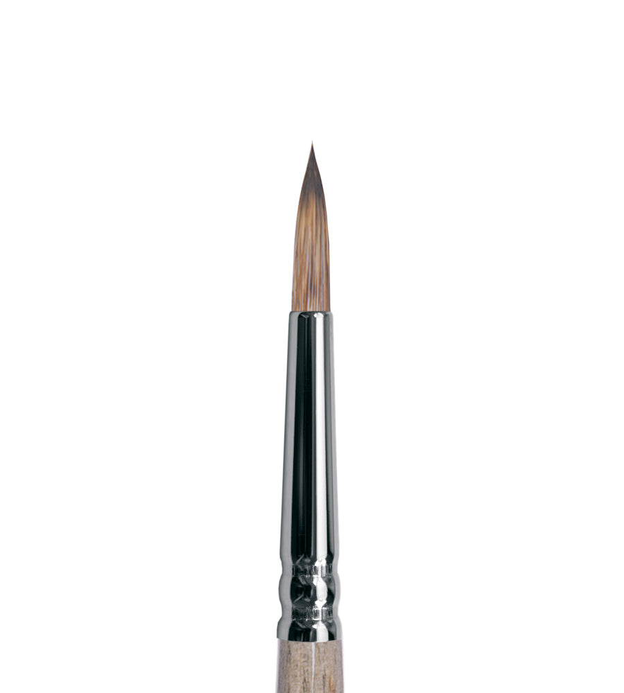 No. 8 KT1-08,04B - 1T14 - Roubloff Kolinsky Brush - Mongoose Imitation Round