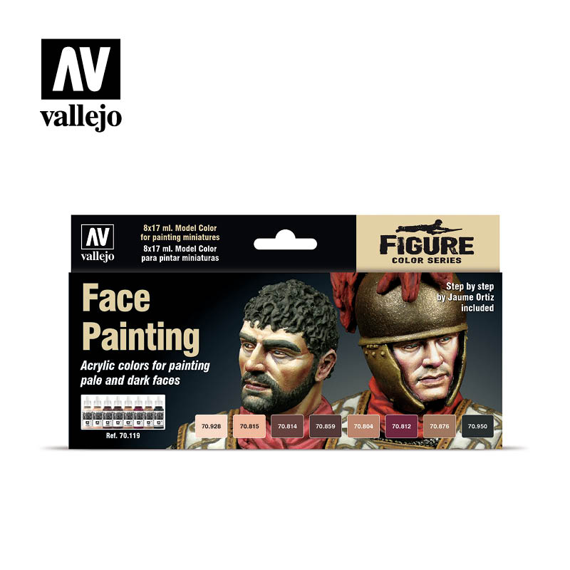 70.119  Faces Painting Set (8) - Model Color Set