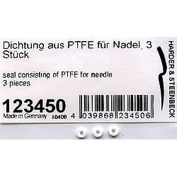 123450 - Airbrush Needle Packing Seal PTFE, Unit 3 pcs All H&S - Harder & Steenbeck