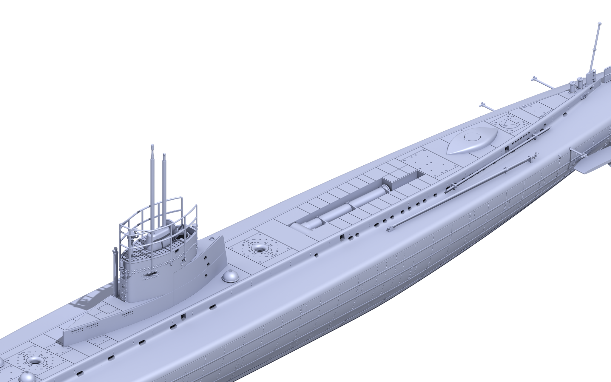 Das Werk - 1/72 S.M. U-Boat 9 - WWI German Submarine