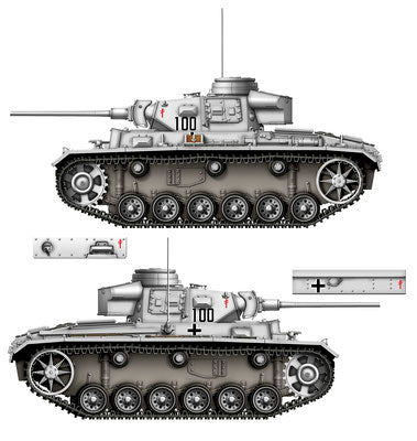 DW16002 - Das Werk 1/16 - Panzer III Ausf.J 3-in-1