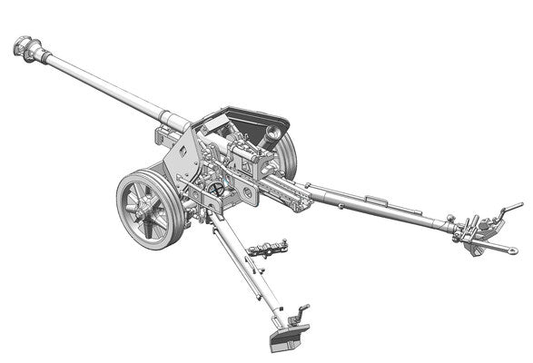 DW35027 - Das Werk - 1/35 German 7.5 cm Pak40 w/4 figures