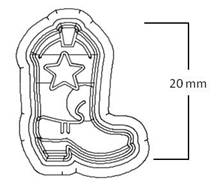 3D Gizmo's - Cowboy Boot Cutters (2 pieces)