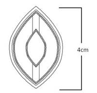 3D Gizmo's -  Pointed Oval Donut Cutter