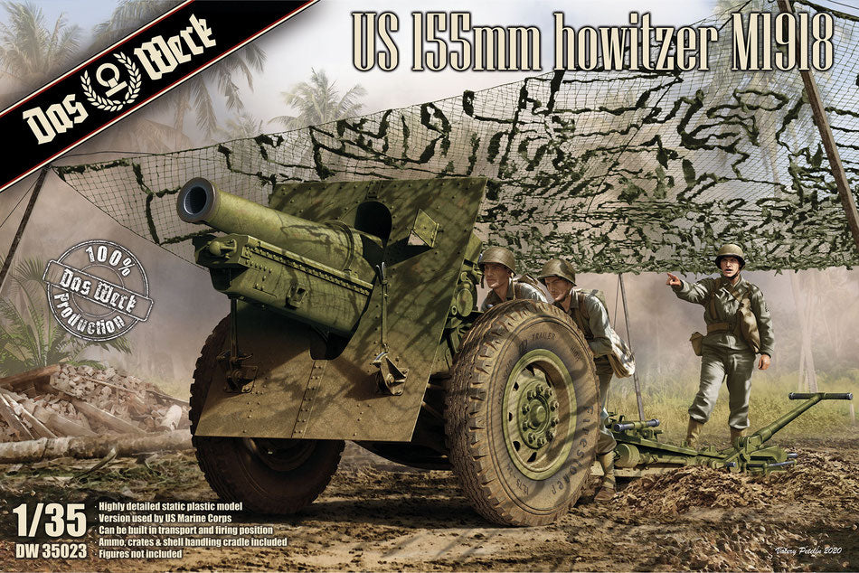 DW35023 - 1/35 - US 155mm Howitzer M1918