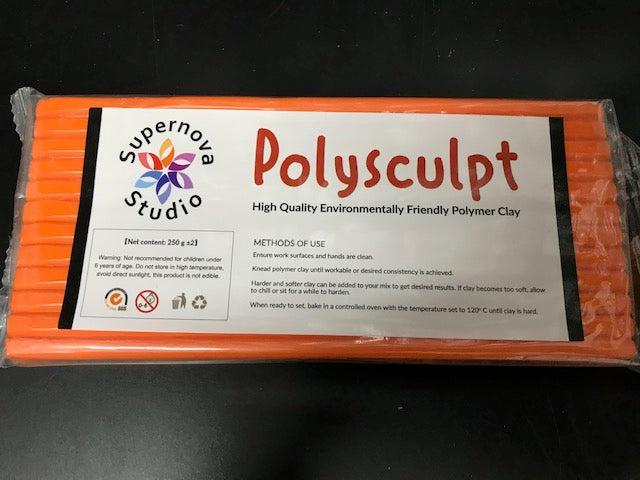 Naartjie Orange Polysculpt™ Polymer Clay -  250g