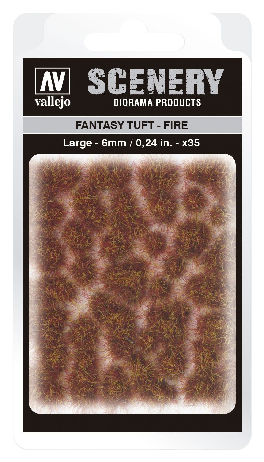 SC431 - Fantasy Tuft - Fire  - 6 mm