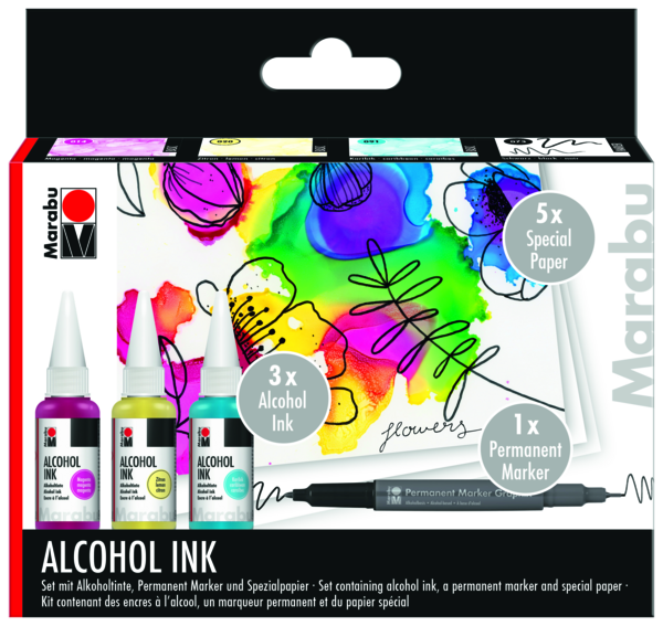 Marabu Alcohol Ink Set - Flower