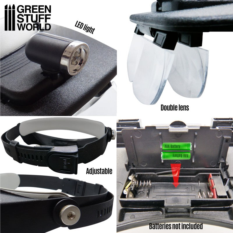 2385 - Green Stuff World Magnifying Headlamp