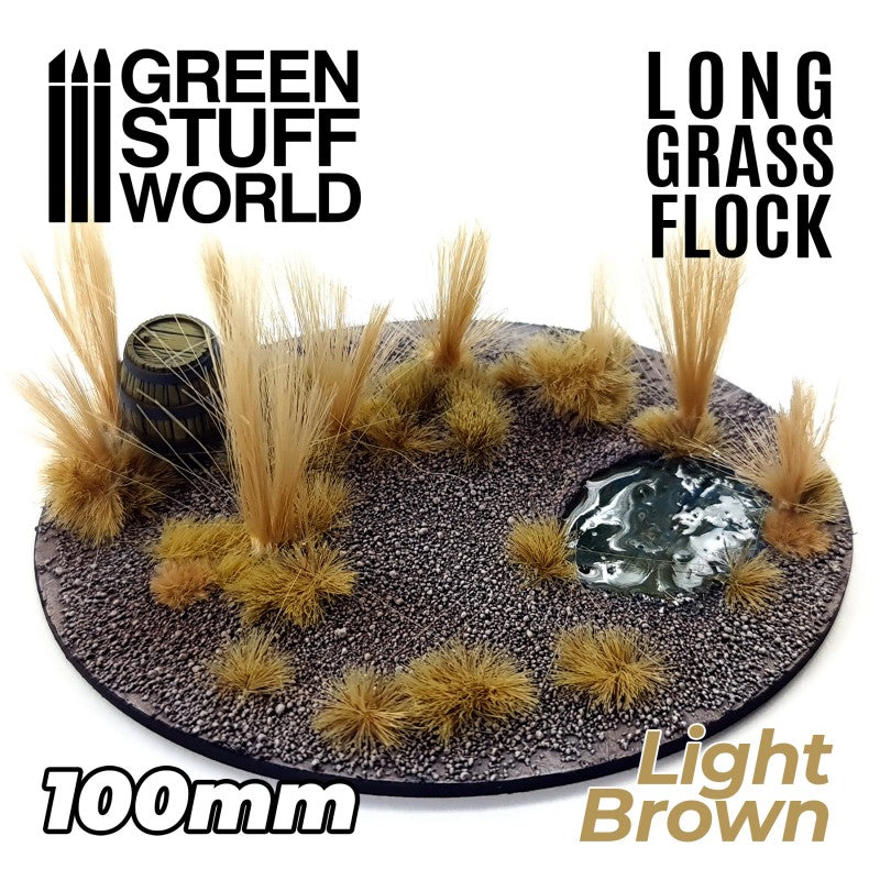3350 - Long Grass Flock - Light Brown