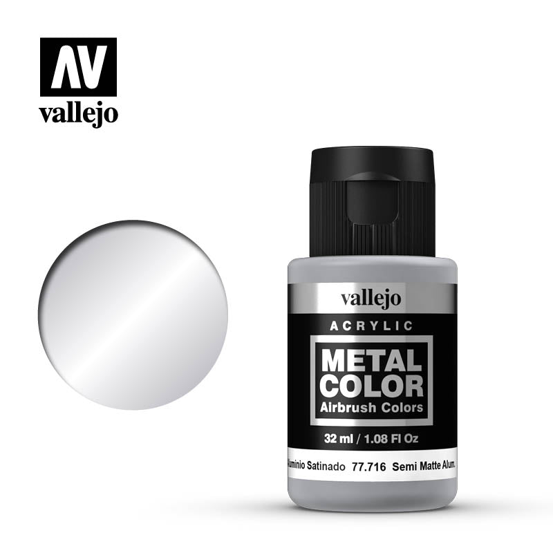 77.716 Semi Matte Aluminium - Vallejo Metal Color