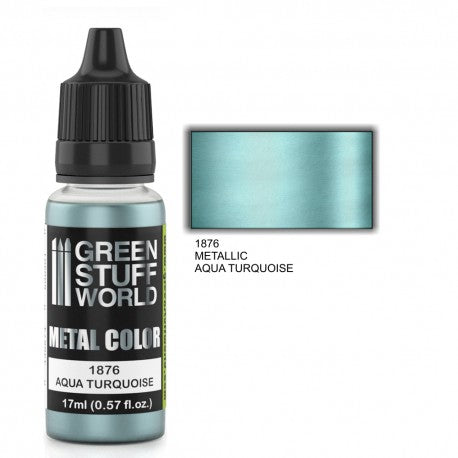 1876 - Acrylic Metal Paint - Aqua Turquoise