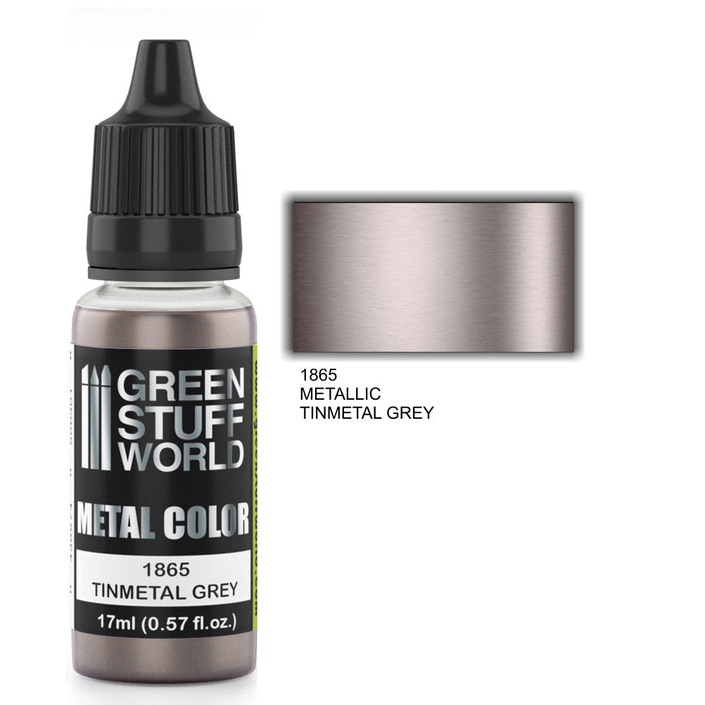 1865 - Acrylic Metal Paint - TINMETAL GREY 17ml
