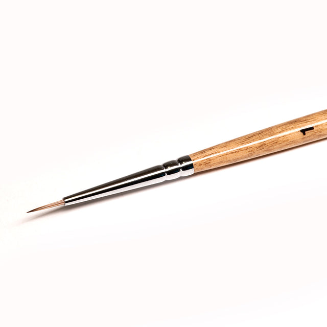 No. 1 KT1-01,04B - 1T14 - Roubloff Kolinsky Brush - Mongoose Imitation Round