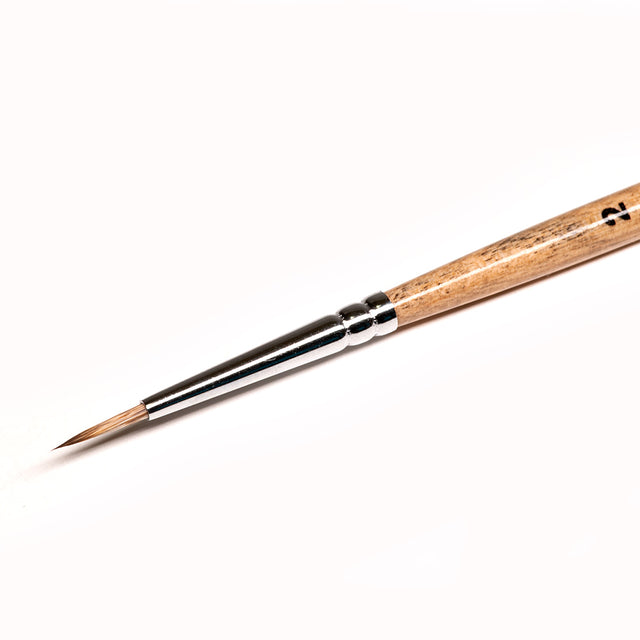 No. 2 KT1-02,04B - 1T14 - Roubloff Kolinsky Brush - Mongoose Imitation Round