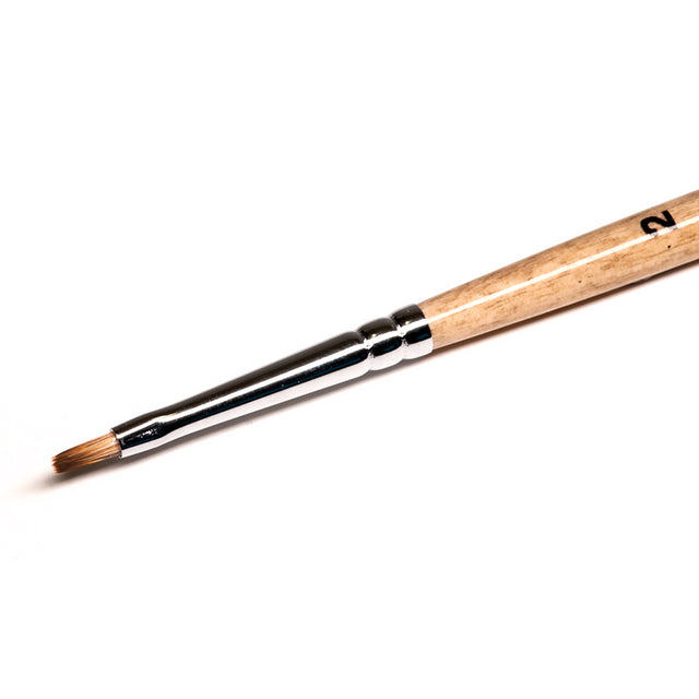 No. 2 KT2-02,04B - 1T24 - Roubloff Kolinsky Brush - Mongoose Imitation Flat