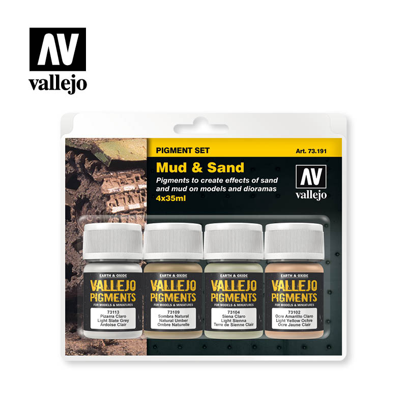 73.191 Mud & Sand - Vallejo Pigment Set