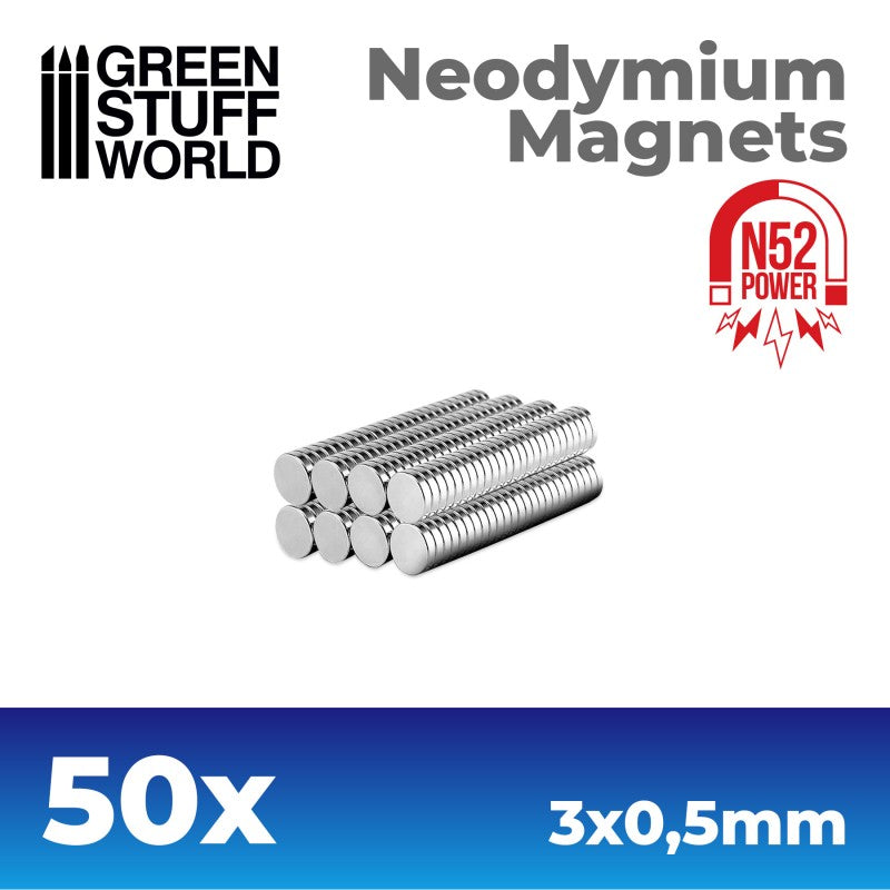 9258 - Neodymium Magnets 3x0.5mm - Set x 50