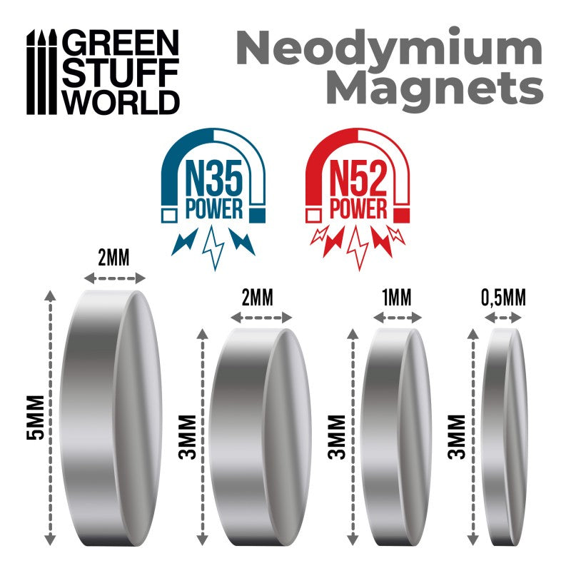 9258 - Neodymium Magnets 3x0.5mm - Set x 50