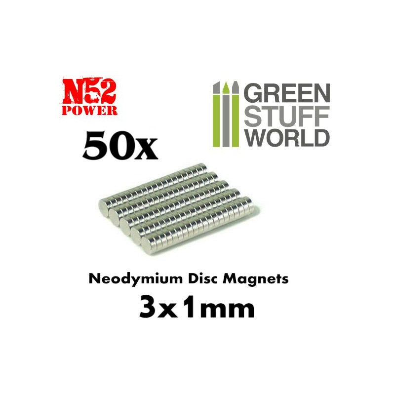 9259 - Neodymium Magnets 3x1mm - set x 50