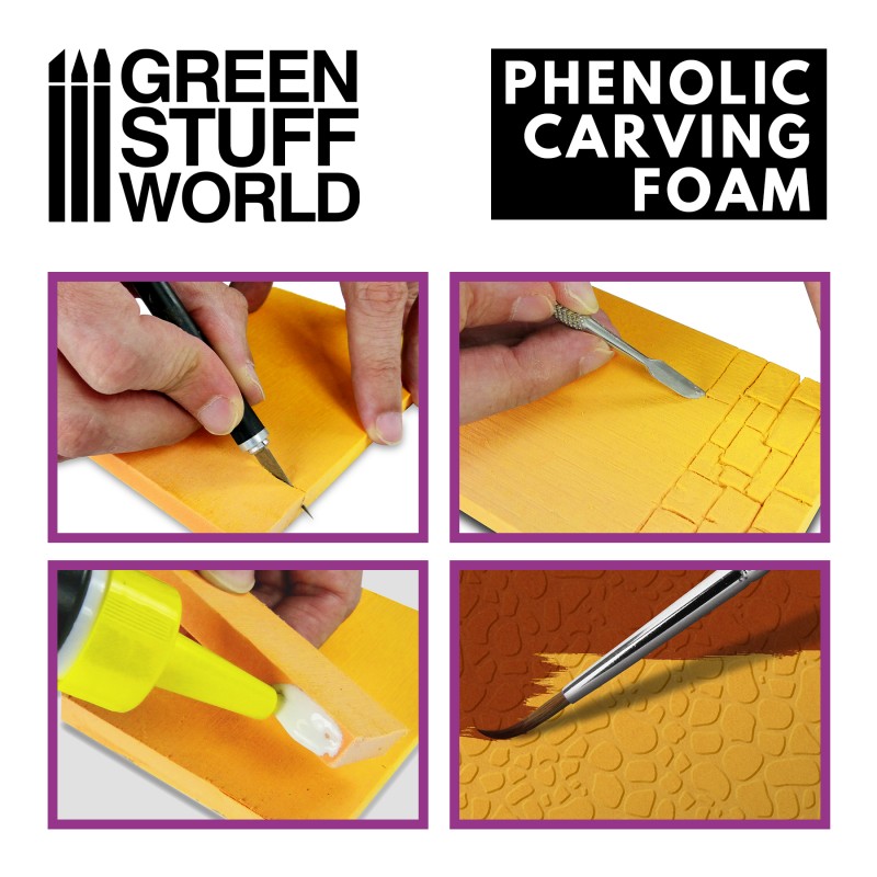 3243 - Sculpting and Carving Foam - 10mm(pack x1) - size A4(balsa foam)