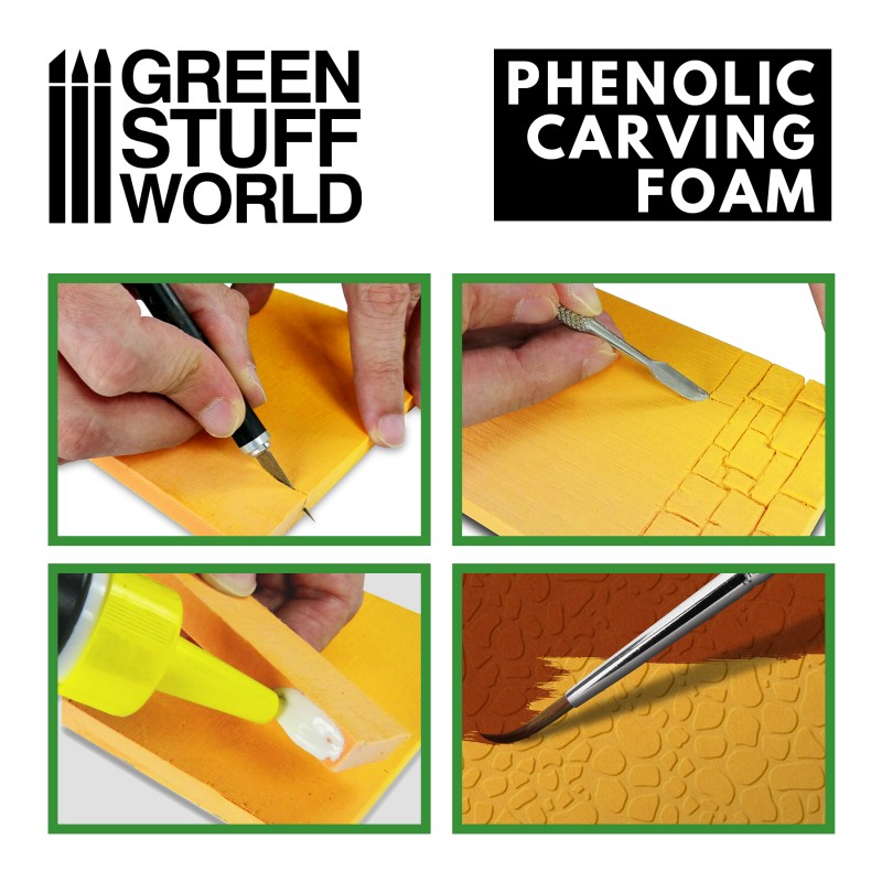 3241 - Sculpting and Carving Foam - 4mm(pack x2) - size A5(Balsa Foam)