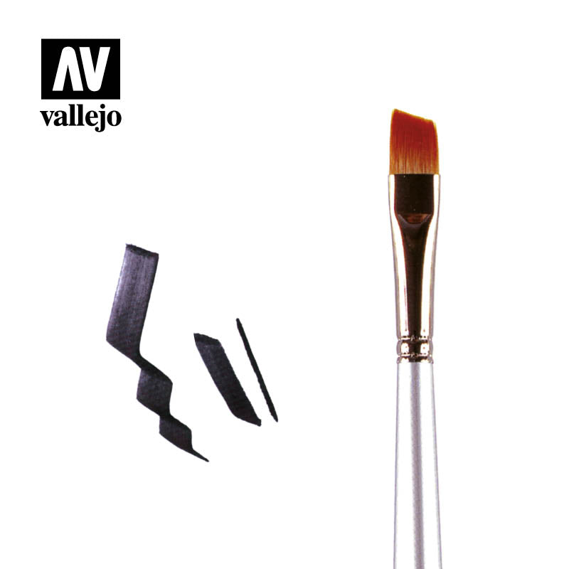 PM04010 - ANGLED SHADER BRUSH NO 10 - Vallejo Paint Master