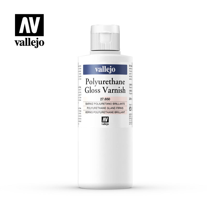 27.650 Polyurethane Gloss Varnish 650 - 200 ml- Vallejo Model Color