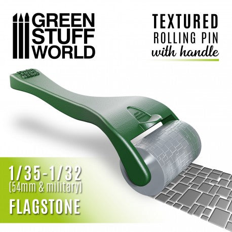 10493 - Rolling Pin with Handle Flagstone