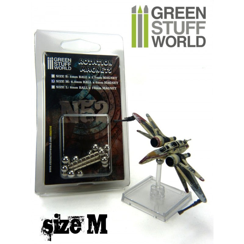 Rotation Magnets 6,35 + 5mm (Size M) Pack