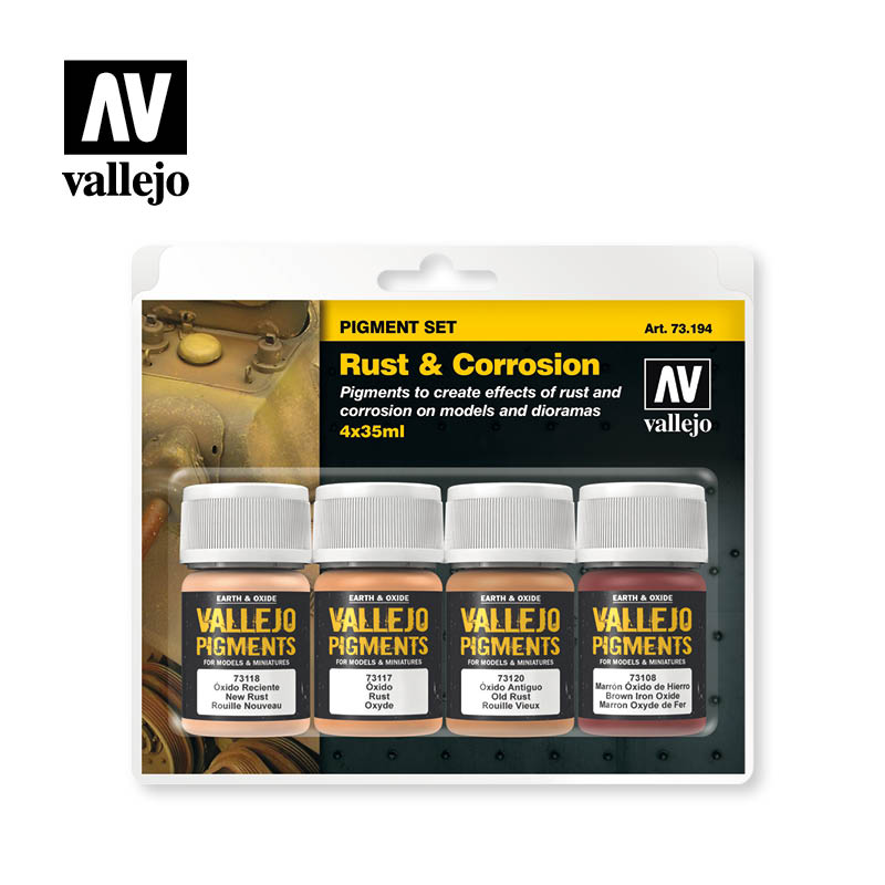 73.194 - Rust & Corrosion - Vallejo Pigment Set