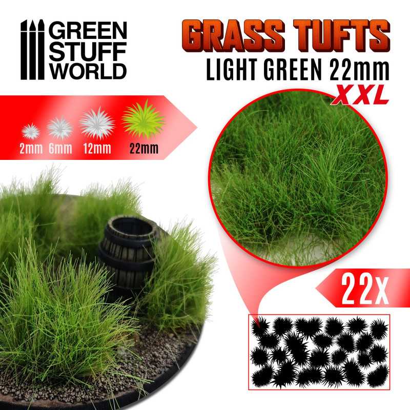 11452 - Grass Tuft's 22mm XXL - Light green