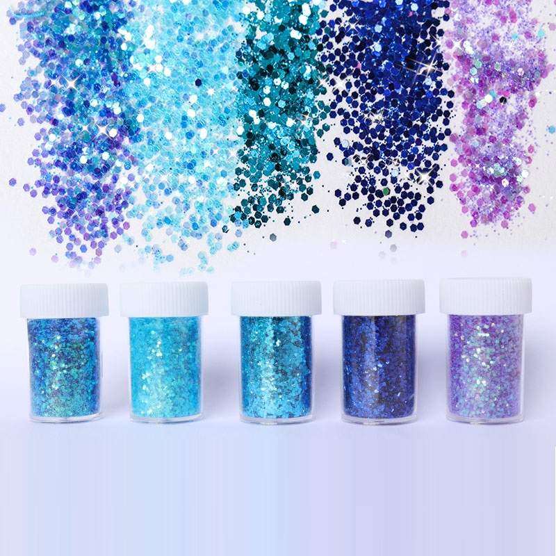 Blue -  Shimmer Glitter - +/- 20 grams