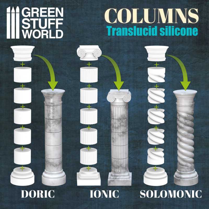 2698 - Columns Silicone Mold