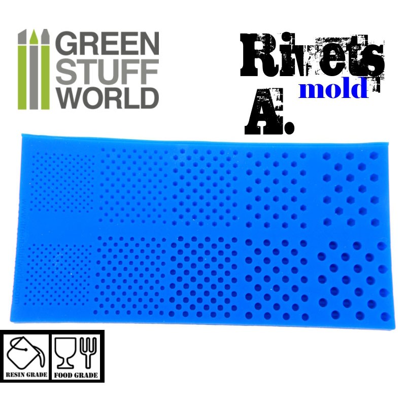 1420 - Rivets Texture Silicone Mould