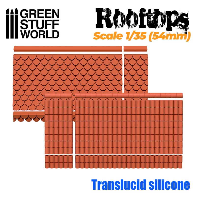 2326 - Rooftop Silicone Mould 1/35 (54mm)