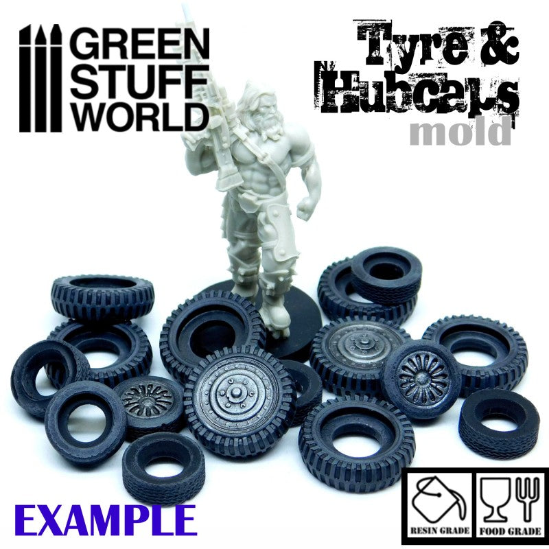 2042 - Tyre & Hubcap Silicone Mould